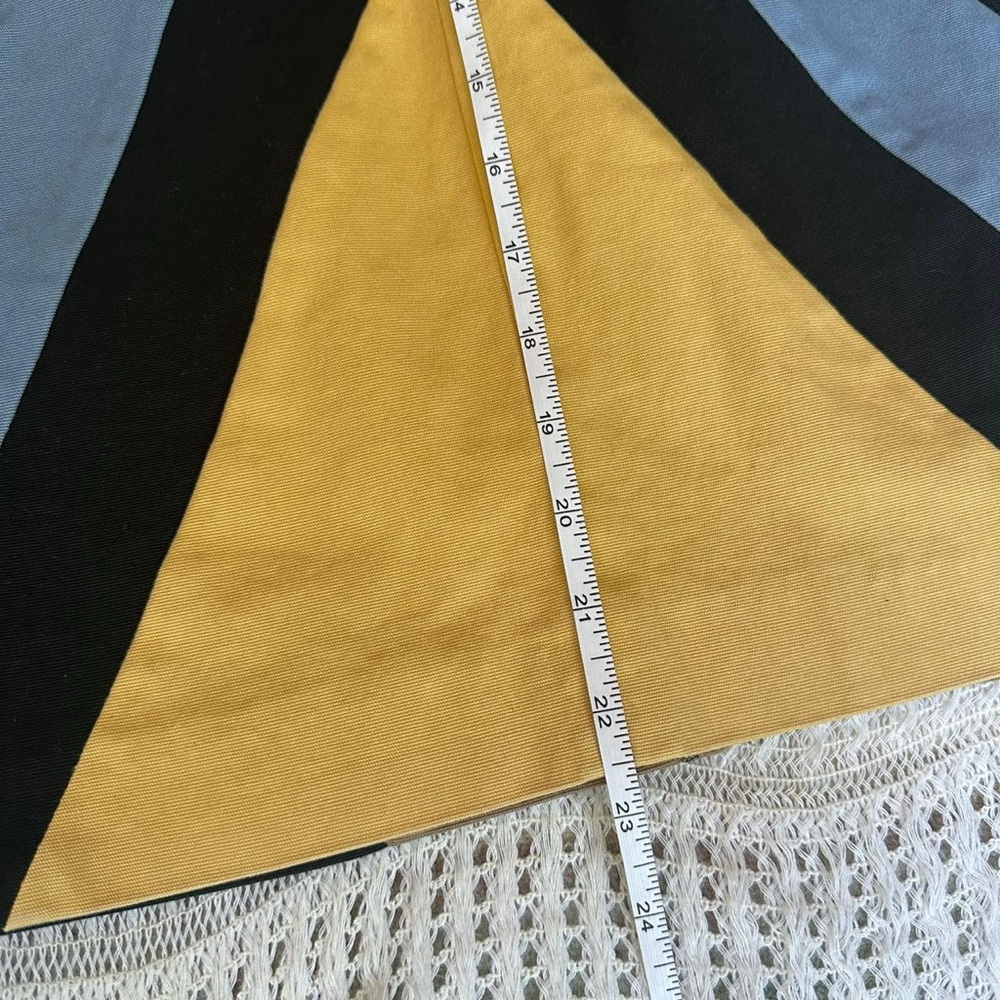 Harve Benard Black Blue Yellow Colorblock Pencil Skirt Sz 8 - Picture 6 of 6